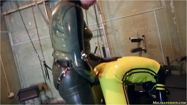 Sin Sisters - Melisande Sin - Rubber prisoner addicted to my cock